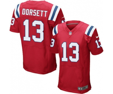 Nike New England Patriots #13 Phillip Dorsett Red Alternate Men's Stitched NFL Elite Jersey