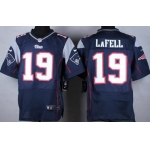 Nike New England Patriots #19 Brandon LaFell Blue Elite Jersey