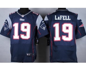 Nike New England Patriots #19 Brandon LaFell Blue Elite Jersey