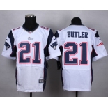 Nike New England Patriots #21 Malcolm Butler White Elite Jersey