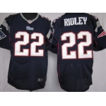 Nike New England Patriots #22 Stevan Ridley Blue Elite Jersey