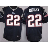 Nike New England Patriots #22 Stevan Ridley Blue Elite Jersey