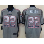 Nike New England Patriots #22 Stevan Ridley Drift Fashion Gray Elite Jersey