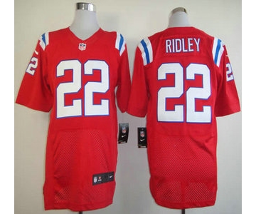 Nike New England Patriots #22 Stevan Ridley Red Elite Jersey
