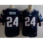 Nike New England Patriots #24 Darrelle Revis Blue Elite Jersey