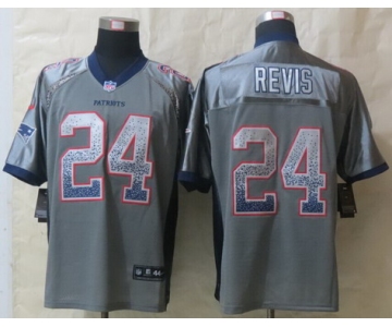 Nike New England Patriots #24 Darrelle Revis Drift Fashion Gray Elite Jersey