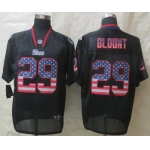 Nike New England Patriots #29 LeGarrette Blount 2014 USA Flag Fashion Black Elite Jersey