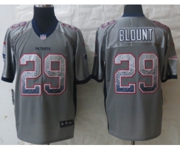 Nike New England Patriots #29 LeGarrette Blount Drift Fashion Gray Elite Jersey