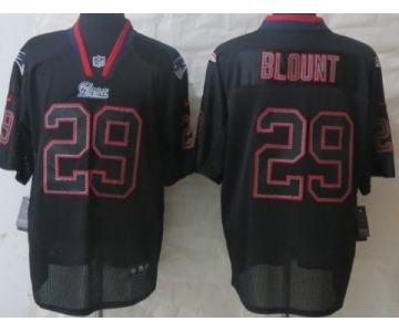 Nike New England Patriots #29 LeGarrette Blount Lights Out Black Elite Jersey