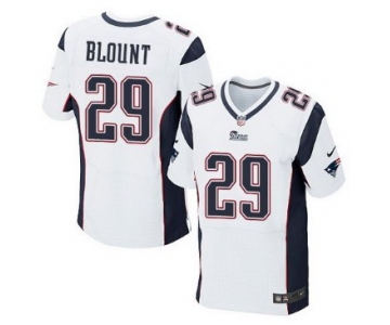 Nike New England Patriots #29 LeGarrette Blount White Elite Jersey