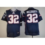 Nike New England Patriots #32 Devin McCourty Blue Elite Jersey