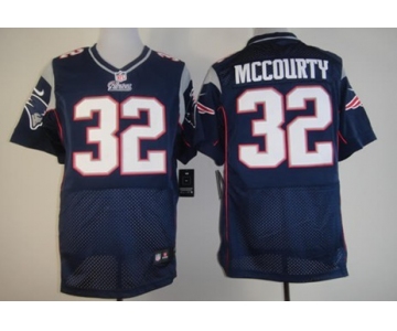 Nike New England Patriots #32 Devin McCourty Blue Elite Jersey