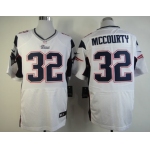 Nike New England Patriots #32 Devin McCourty White Elite Jersey