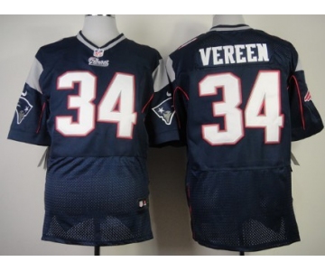 Nike New England Patriots #34 Shane Vereen Blue Elite Jersey