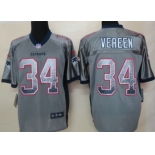 Nike New England Patriots #34 Shane Vereen Drift Fashion Gray Elite Jersey