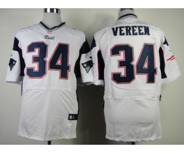 Nike New England Patriots #34 Shane Vereen White Elite Jersey