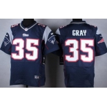 Nike New England Patriots #35 Jonas Gray Blue Elite Jersey