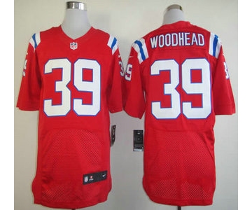 Nike New England Patriots #39 Danny Woodhead Red Elite Jersey