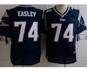 Nike New England Patriots #74 Dominique Easley Blue Elite Jersey