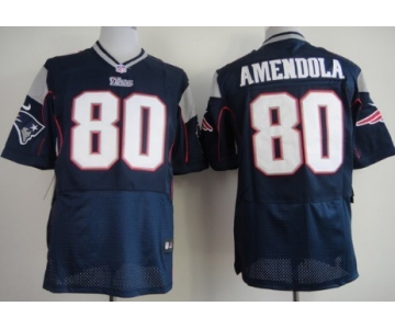 Nike New England Patriots #80 Danny Amendola Blue Elite Jersey