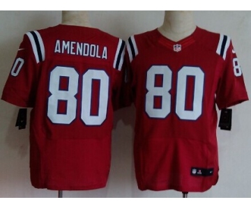 Nike New England Patriots #80 Danny Amendola Red Elite Jersey