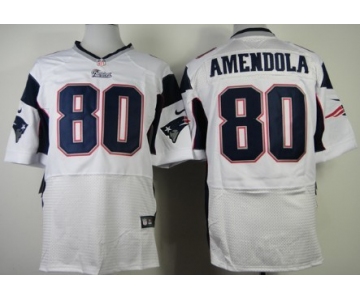 Nike New England Patriots #80 Danny Amendola White Elite Jersey