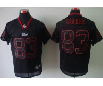 Nike New England Patriots #83 Wes Welker Lights Out Black Elite Jersey