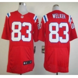Nike New England Patriots #83 Wes Welker Red Elite Jersey