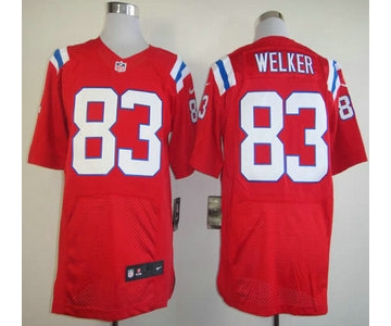 Nike New England Patriots #83 Wes Welker Red Elite Jersey