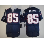 Nike New England Patriots #85 Brandon Lloyd Blue Elite Jersey