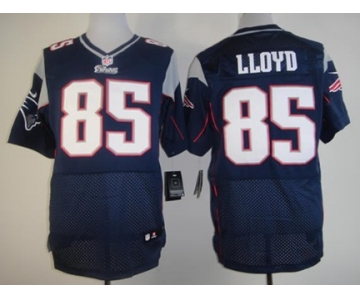 Nike New England Patriots #85 Brandon Lloyd Blue Elite Jersey