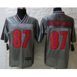 Nike New England Patriots #87 Rob Gronkowski 2013 Gray Vapor Elite Jersey