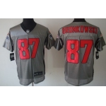 Nike New England Patriots #87 Rob Gronkowski Gray Shadow Elite Jersey