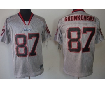 Nike New England Patriots #87 Rob Gronkowski Lights Out Gray Elite Jersey