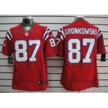 Nike New England Patriots #87 Rob Gronkowski Red Elite Jersey