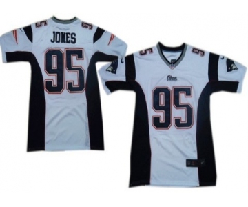 Nike New England Patriots #95 Chandler Jones White Elite Jersey