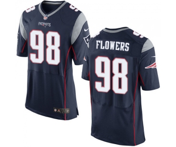 Nike New England Patriots #98 Trey Flowers Navy Blue Team Color Men's Stitched NFL Elite Jersey