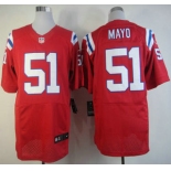 Nike New England patriots #51 Jerod Mayo Red Elite Jersey