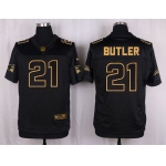 Nike Patriots #21 Malcolm Butler Black Men's Stitched NFL Elite Pro Line Gold Collection Jersey