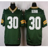 Green Bay Packers #30 John Kuhn Green Team Color NFL Nike Elite Jersey