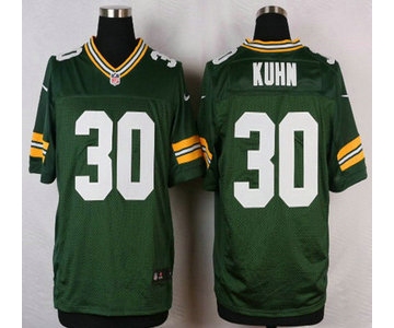 Green Bay Packers #30 John Kuhn Green Team Color NFL Nike Elite Jersey