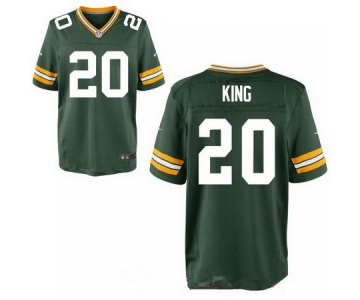 Men's 2017 NFL Draft Green Bay Packers #20 Kevin King Green Team Color Stitched NFL Nike Elite Jersey