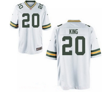 Men's 2017 NFL Draft Green Bay Packers #20 Kevin King White Road Stitched NFL Nike Elite Jersey