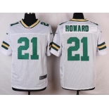 Men's Green Bay Packers #21 Desmond Howard White Retired Player NFL Nike Elite Jersey