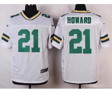 Men's Green Bay Packers #21 Desmond Howard White Retired Player NFL Nike Elite Jersey