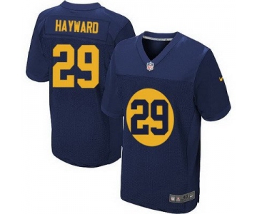 Men's Green Bay Packers #29 Casey Hayward Navy Blue Alternate NFL Nike Elite Jersey