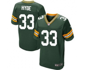 Men's Green Bay Packers #33 Micah Hyde Green Team Color NFL Nike Elite Jersey