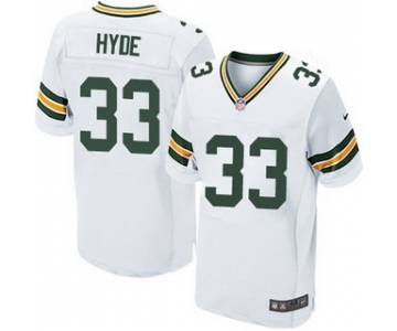 Men's Green Bay Packers #33 Micah Hyde White Road NFL Nike Elite Jersey