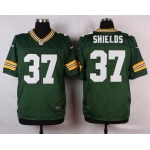 Men's Green Bay Packers #37 Sam Shields Green Team Color NFL Nike Elite Jersey