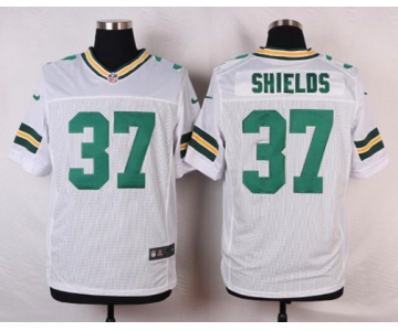 Men's Green Bay Packers #37 Sam Shields White Road NFL Nike Elite Jersey